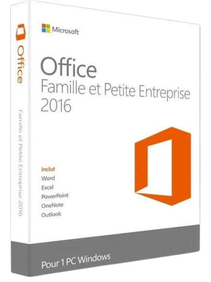 Microsoft Office 2016 Famille Et Petite Entreprise - Version Complète Française, Clé Neuve