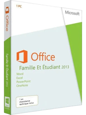 Clé Microsoft Office 2013 Famille et Étudiant