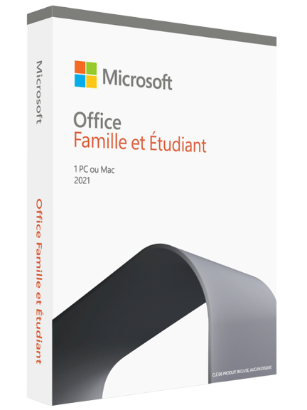 Clé Microsoft Office 2021 Famille Et Étudiant pour Mac