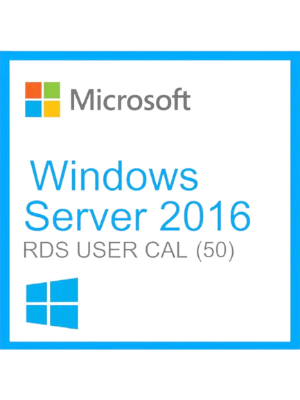 Clé Microsoft Windows Server 2016 Remote Desktop Services (RDS) 50 device connections