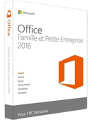 Clé Microsoft Office 2016 Famille et Petite Entreprise