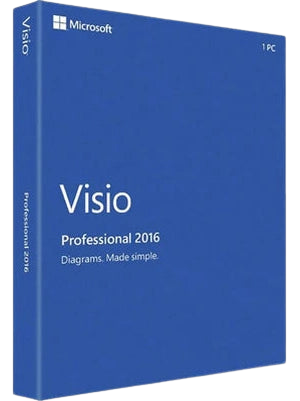 Clé Microsoft Visio 2016 Professionnel
