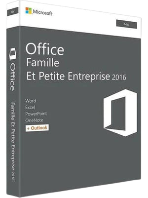 Clé Microsoft Office 2016 Famille et petite entreprise pour Mac