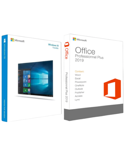 Clé Microsoft Office 2019 Pro Plus + Windows 10 Famille