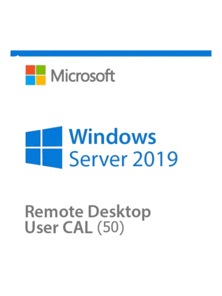 Clé Microsoft Windows Server 2019 Remote Desktop Services (RDS) 50 user connections