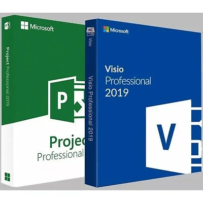 Clé Microsoft Project 2019 Professionnel + Visio 2019 Professionnel