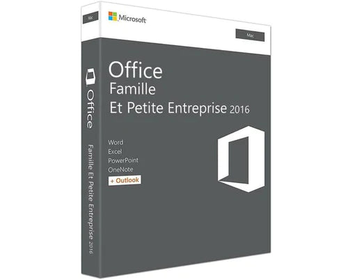Clé Microsoft Office 2016 Famille et petite entreprise pour Mac