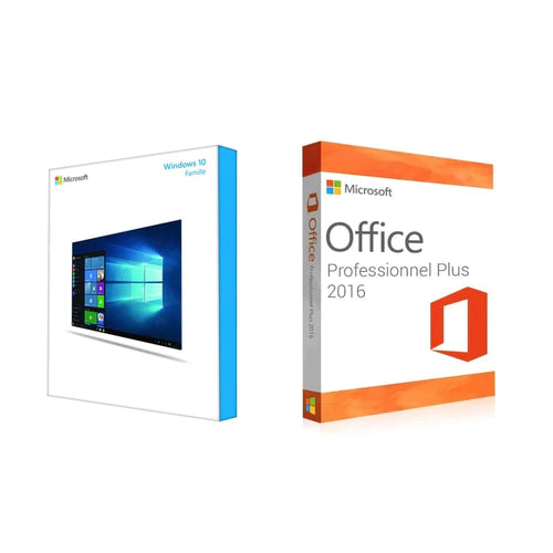 Clé Microsoft Office 2016 Pro Plus + Windows 10 Famille