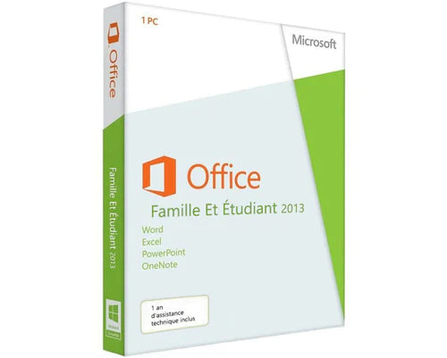 Clé Microsoft Office 2013 Famille et Étudiant