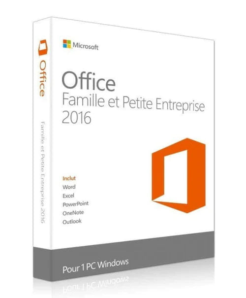 Clé Microsoft Office 2016 Famille et Petite Entreprise