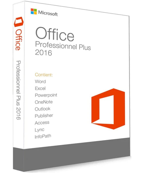 Clé Microsoft Office 2016 Professionnel Plus