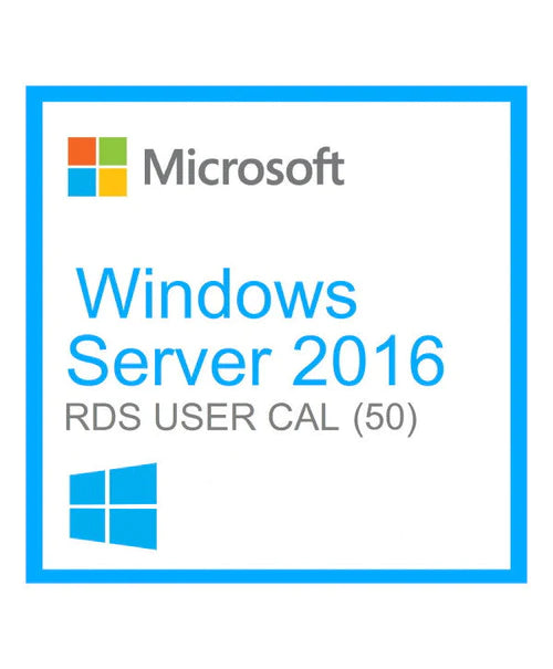 Clé Microsoft Windows Server 2016 Remote Desktop Services (RDS) 50 user connections