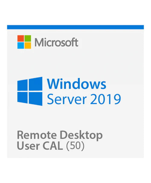 Clé Microsoft Windows Server 2019 Remote Desktop Services (RDS) 50 devices connections